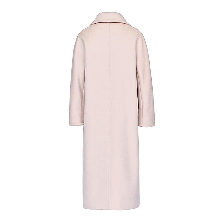 Her Shop Coats, Jackets & Blazers 100% Wool Elegant Double Breasted Belted Warm Wool Coat