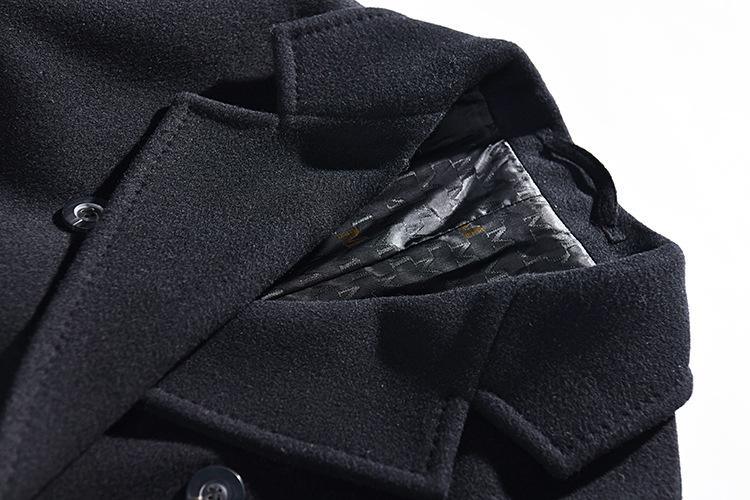 Her Shop Coats, Jackets & Blazers 100% Wool Elegant Double Breasted Belted Warm Wool Coat
