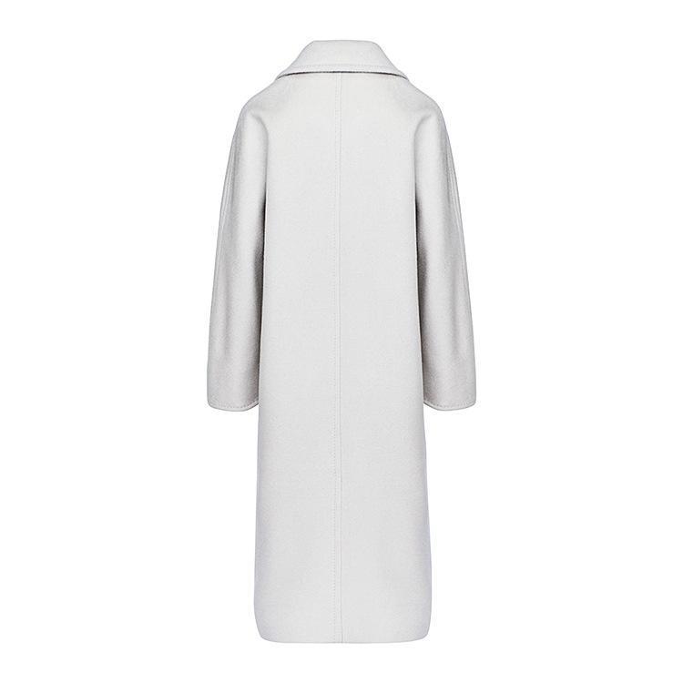 Her Shop Coats, Jackets & Blazers 100% Wool Elegant Double Breasted Belted Warm Wool Coat