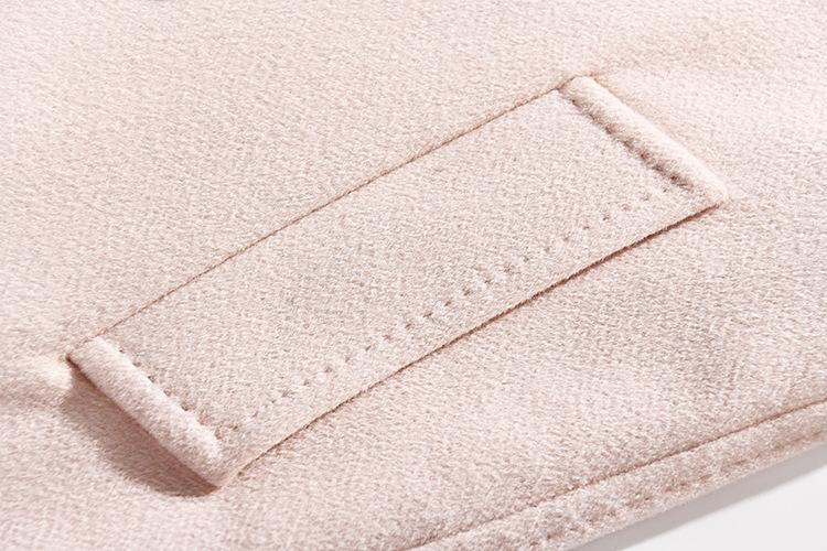 Her Shop Coats, Jackets & Blazers 100% Wool Elegant Double Breasted Belted Warm Wool Coat