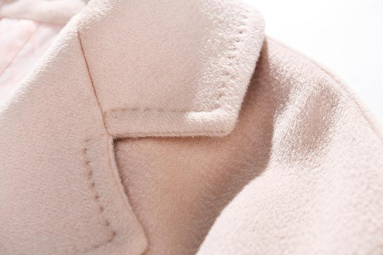 Her Shop Coats, Jackets & Blazers 100% Wool Elegant Double Breasted Belted Warm Wool Coat