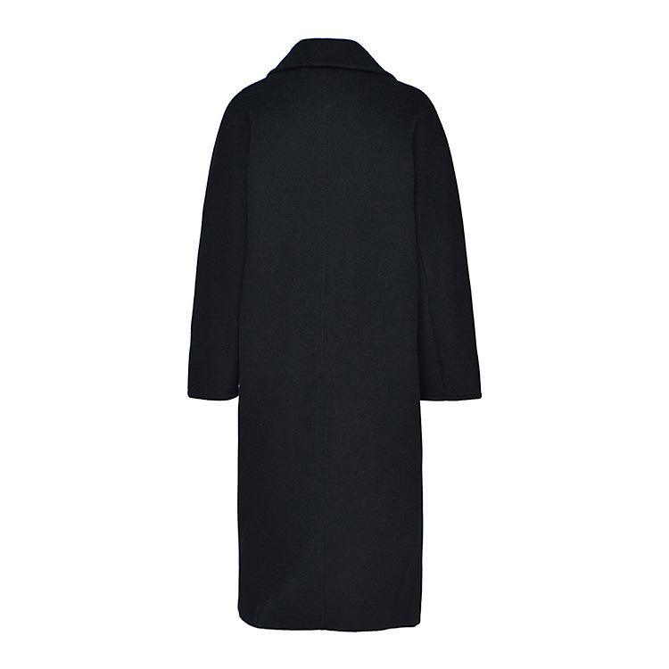 Her Shop Coats, Jackets & Blazers 100% Wool Elegant Double Breasted Belted Warm Wool Coat