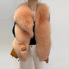Her Shop Coats, Jackets & Blazers Orange / 4XL Fur Bust 112 cm 2020 New Real Natural Fox Fur Vest