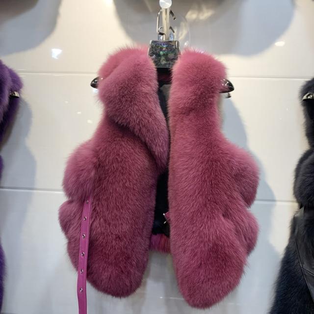 Her Shop Coats, Jackets & Blazers rose / M Fur Bust 92 cm 2020 New Real Natural Fox Fur Vest