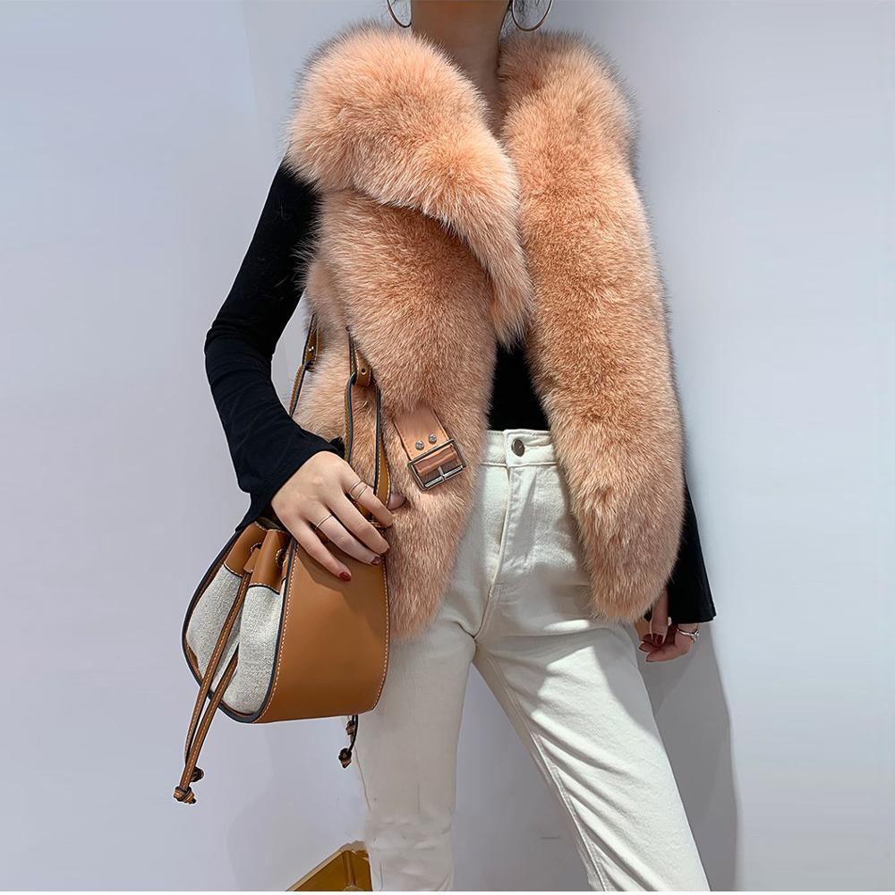 Her Shop Coats, Jackets & Blazers 2020 New Real Natural Fox Fur Vest