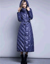 Her Shop Coats, Jackets & Blazers blue / S Brand Hooded Long XS-7XL Plus size 90% Duck Down Coat