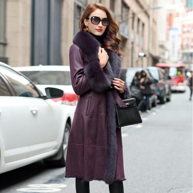 Double Faced Real Fur and Real Leather Jacket - HER SHOP