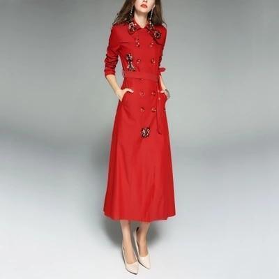 Her Shop Coats, Jackets & Blazers England Style Autumn Spring Trench Coat