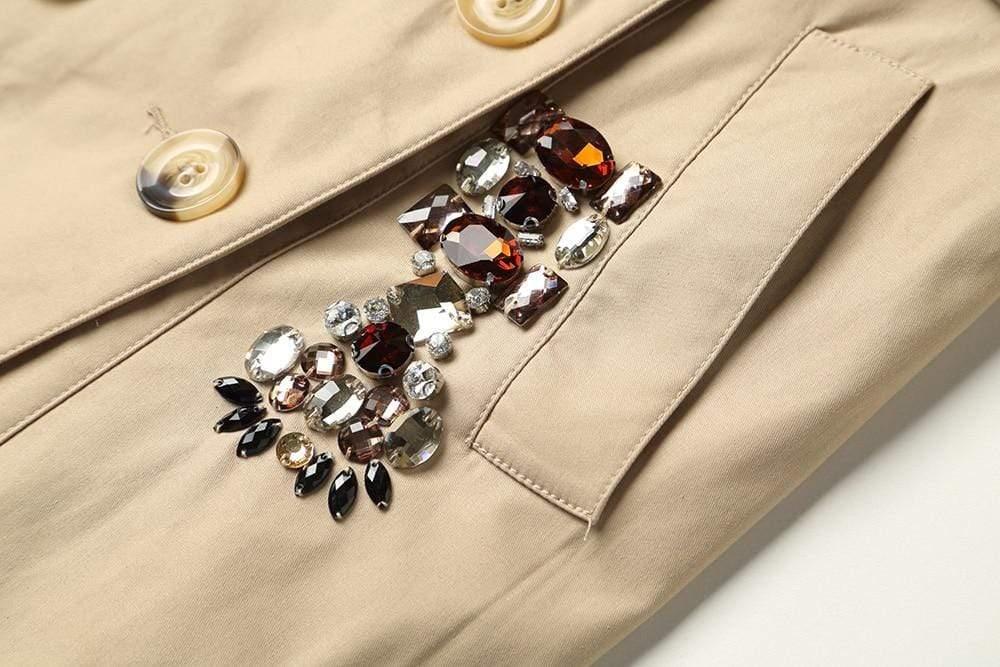 Her Shop Coats, Jackets & Blazers England Style Autumn Spring Trench Coat