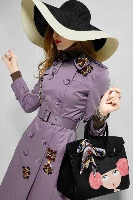 Her Shop Coats, Jackets & Blazers England Style Autumn Spring Trench Coat