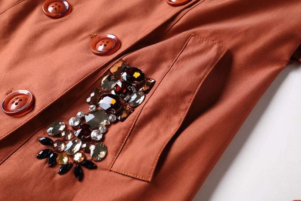 Her Shop Coats, Jackets & Blazers England Style Autumn Spring Trench Coat