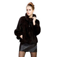 Her Shop Coats, Jackets & Blazers Mink Hair Knitted Fur Coat