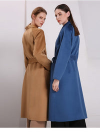 Her Shop Coats, Jackets & Blazers Water Ripple Double-Sided Cashmere Coat