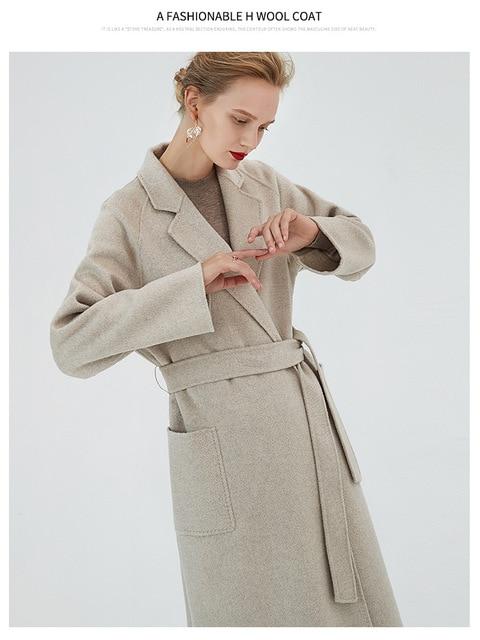 Her Shop Coats, Jackets & Blazers color same picture 2 / S Water Ripple Double-Sided Cashmere Coat