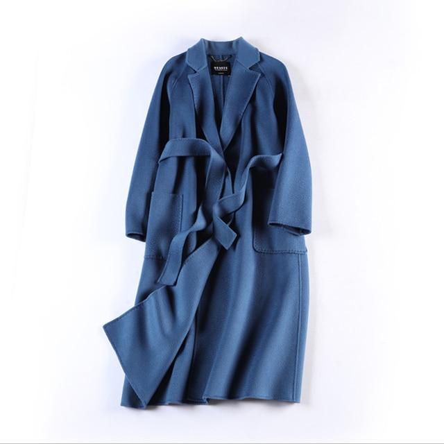 Her Shop Coats, Jackets & Blazers color same picture / S Water Ripple Double-Sided Cashmere Coat