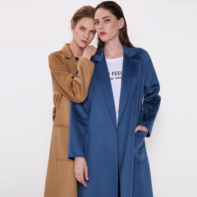Her Shop Coats, Jackets & Blazers Water Ripple Double-Sided Cashmere Coat