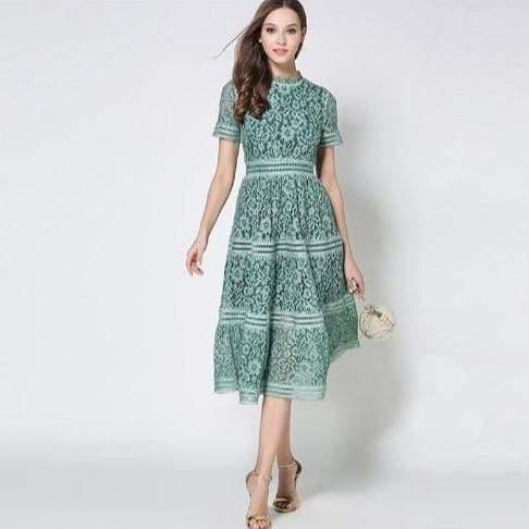 Summer Fashion Hollow Out Vintage Dress - HER SHOP