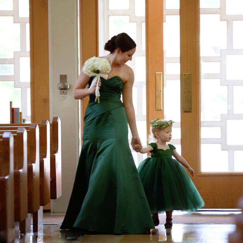 Mother-Daughter Matching Wedding Tutu Dresses HER SHOP Mother-Daughter Matching Wedding Tutu Dresses HER SHOP