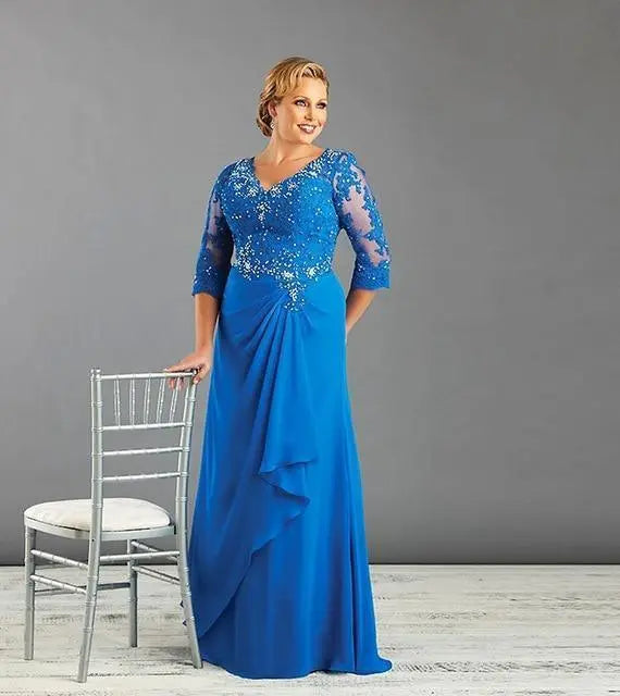 midi dress a line Empire Waist A-Line Medium / Black Velvi - Louise Gown attribute:embellishments:lace while the sleeveless design Color:Plus Size - Brown