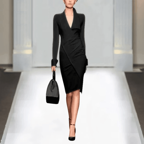 Office Lady Black Pencil Dress – HER SHOP