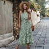 Her Shop Dress Light Green / M Vacation Style Summer Sleeveless Dress