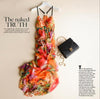 Her Shop Dresses Orange / S 100% Silk Fashion Style High Quality Clothing HOT Selling