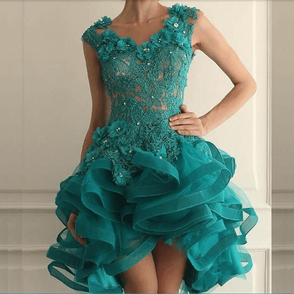 Green Cocktail Dresses / Homecoming Dresses - HER SHOP