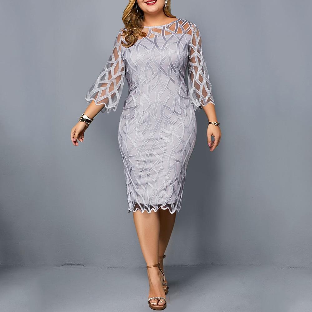 Plus Size  Elegant Women Dress