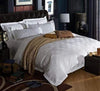 Five Stars Hotel 100% cotton satin Luxury white hotel bed linen bedspreads elegant  bedding set duvet cover King Queen size