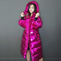 Glossy Winter Jacket Women