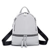 Her Shop Handbags Gray White / China 100% Genuine Leather Excellent Fashion Women's Backpacks