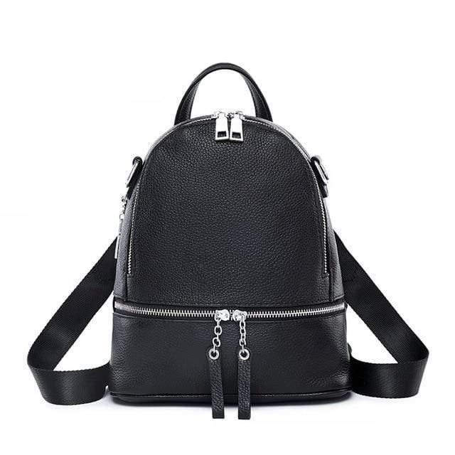 Her Shop Handbags Gray White / China 100% Genuine Leather Excellent Fashion Women's Backpacks
