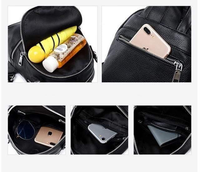 Her Shop Handbags 100% Genuine Leather Excellent Fashion Women's Backpacks