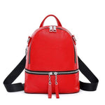 Her Shop Handbags Red / China 100% Genuine Leather Excellent Fashion Women's Backpacks