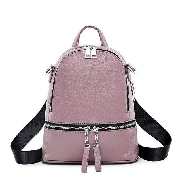 Her Shop Handbags Red / China 100% Genuine Leather Excellent Fashion Women's Backpacks