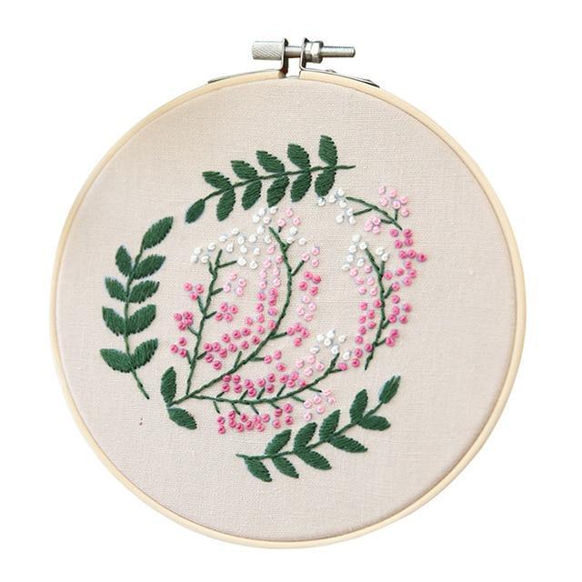 Easy Flower Embroidery DIY Kit