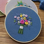 Easy Flower Embroidery DIY Kit