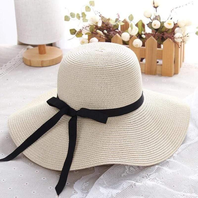 Summer Wide Brim Beach Hat - HER SHOP