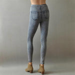 High Waist Elastic Skinny Jeans