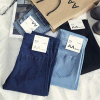 High Waist Elastic Skinny Jeans