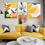 Modern Abstract Scandinavia Colorful Gallery Canvas