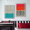 Modern Multicolored Abstract Geometric Wall Art Canvas