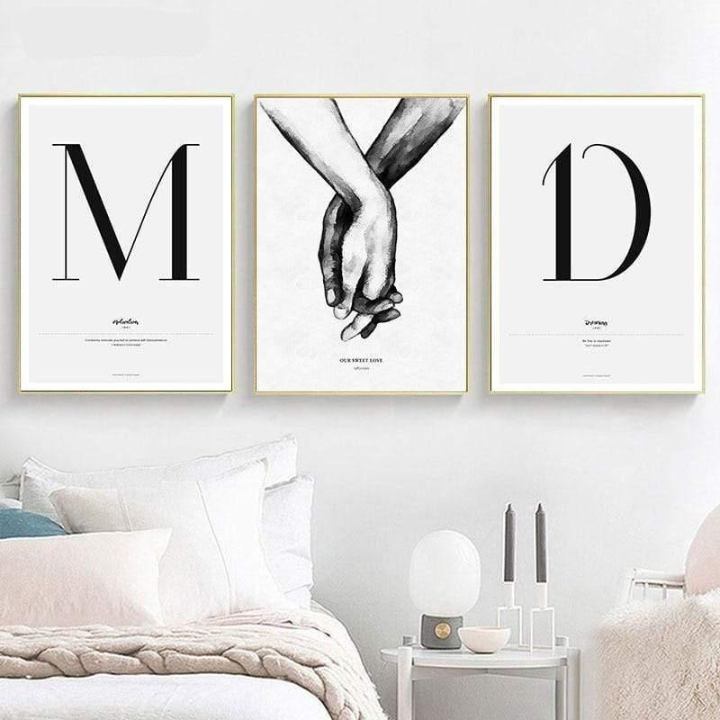 Nordic Style Simple Love Posters - HER SHOP