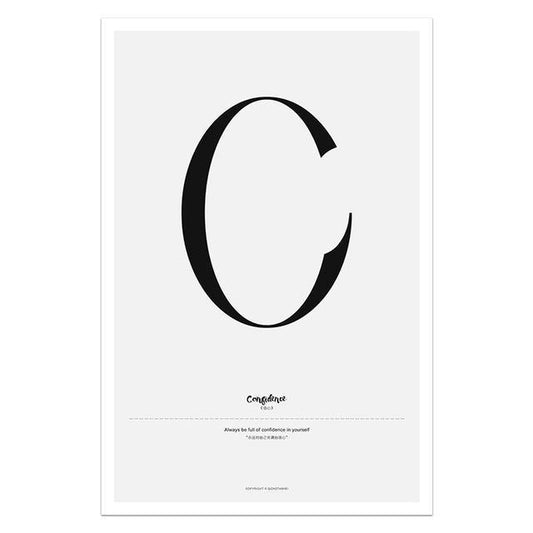 Nordic Style Simple Love Posters - HER SHOP