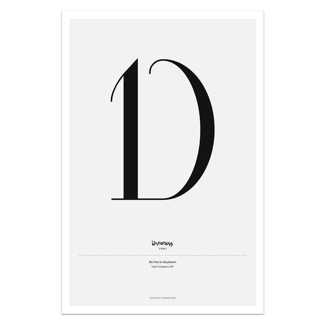 Nordic Style Simple Love Posters
