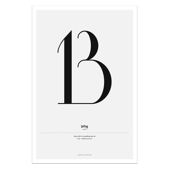 Nordic Style Simple Love Posters