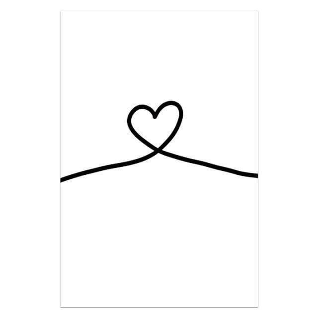 Nordic Style Simple Love Posters