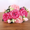 Pink Silk Bouquet Peony