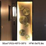Luxury Restaurant Wall Gold Solid Wood Decoration Murals Ornaments Crafts Home Porch 3D Stereo Wall Sofa Background Accessories