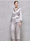 High-end  100% Mulberry Silk Pajama Suit